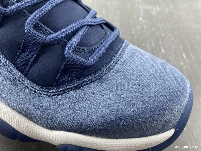 1st Kicks Jordan 11 Navy Velvet AR0715-441 Air WMNS Midnight 0718